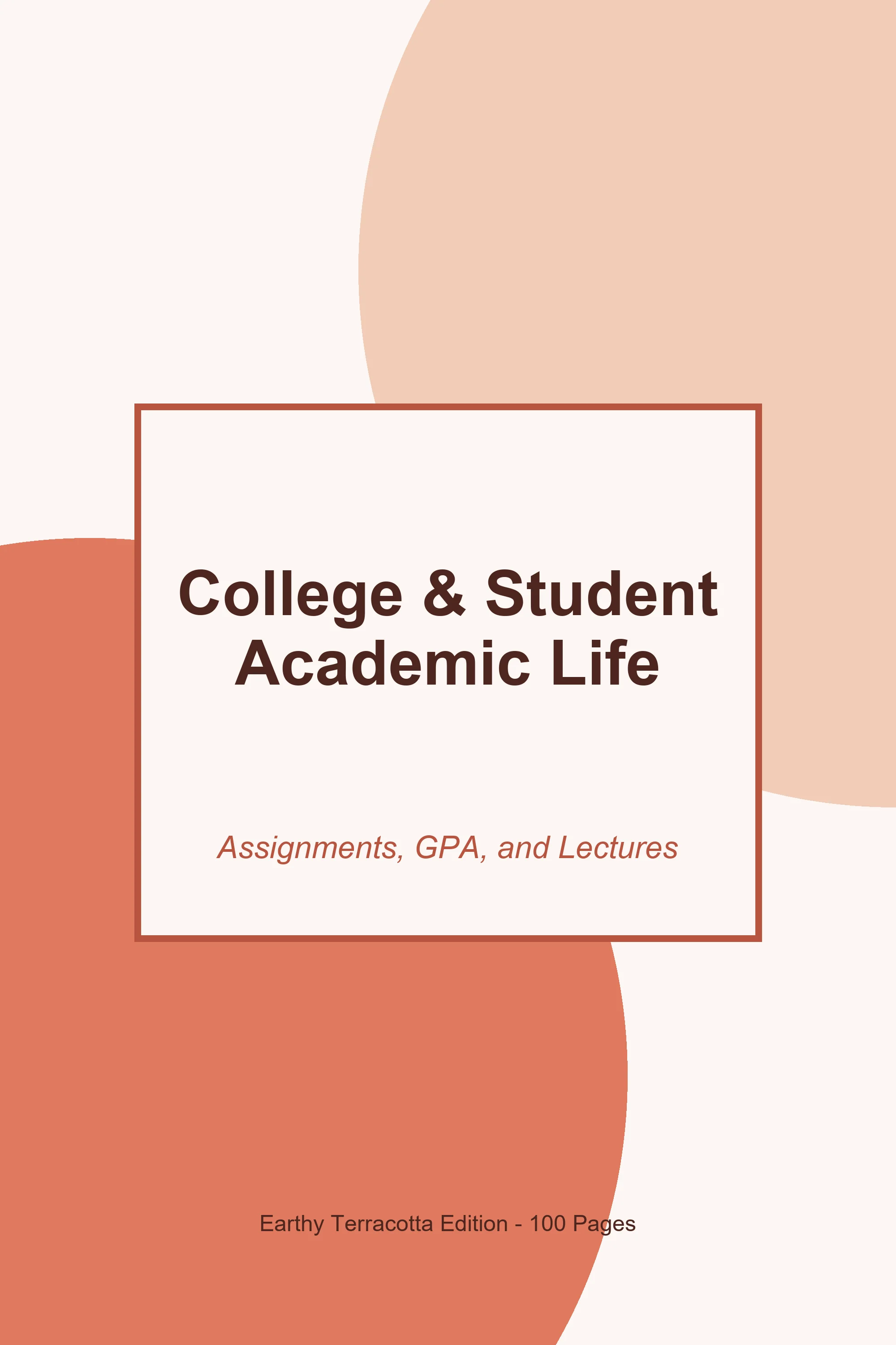 College & Student Academic Life – Earthy Terracotta