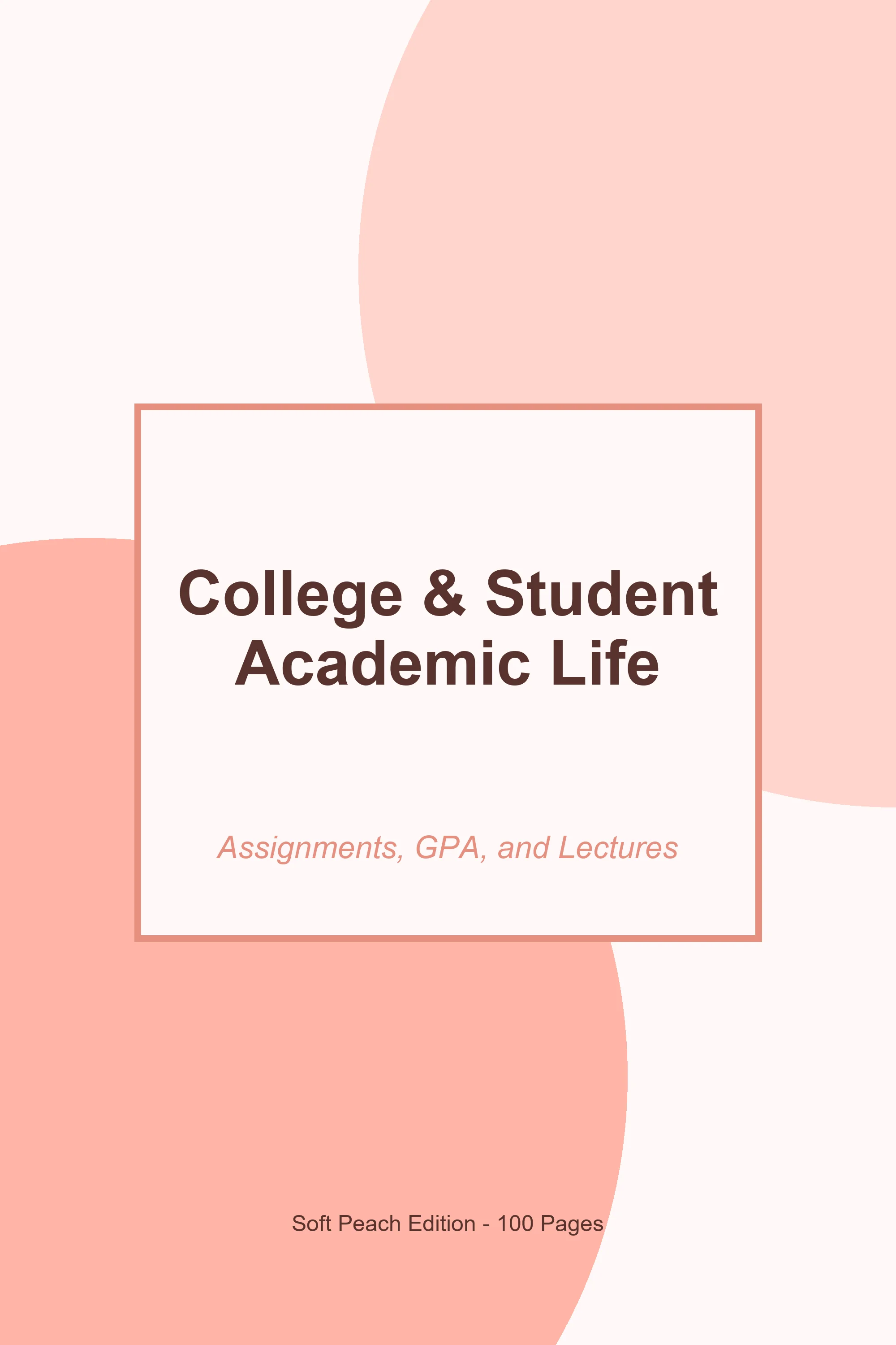 College & Student Academic Life – Soft Peach