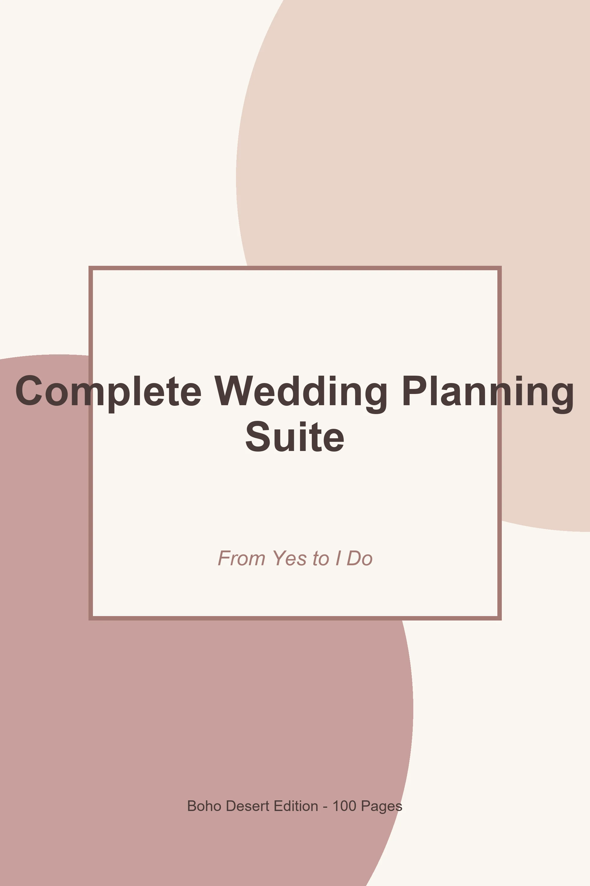 Complete Wedding Planning Suite – Boho Desert