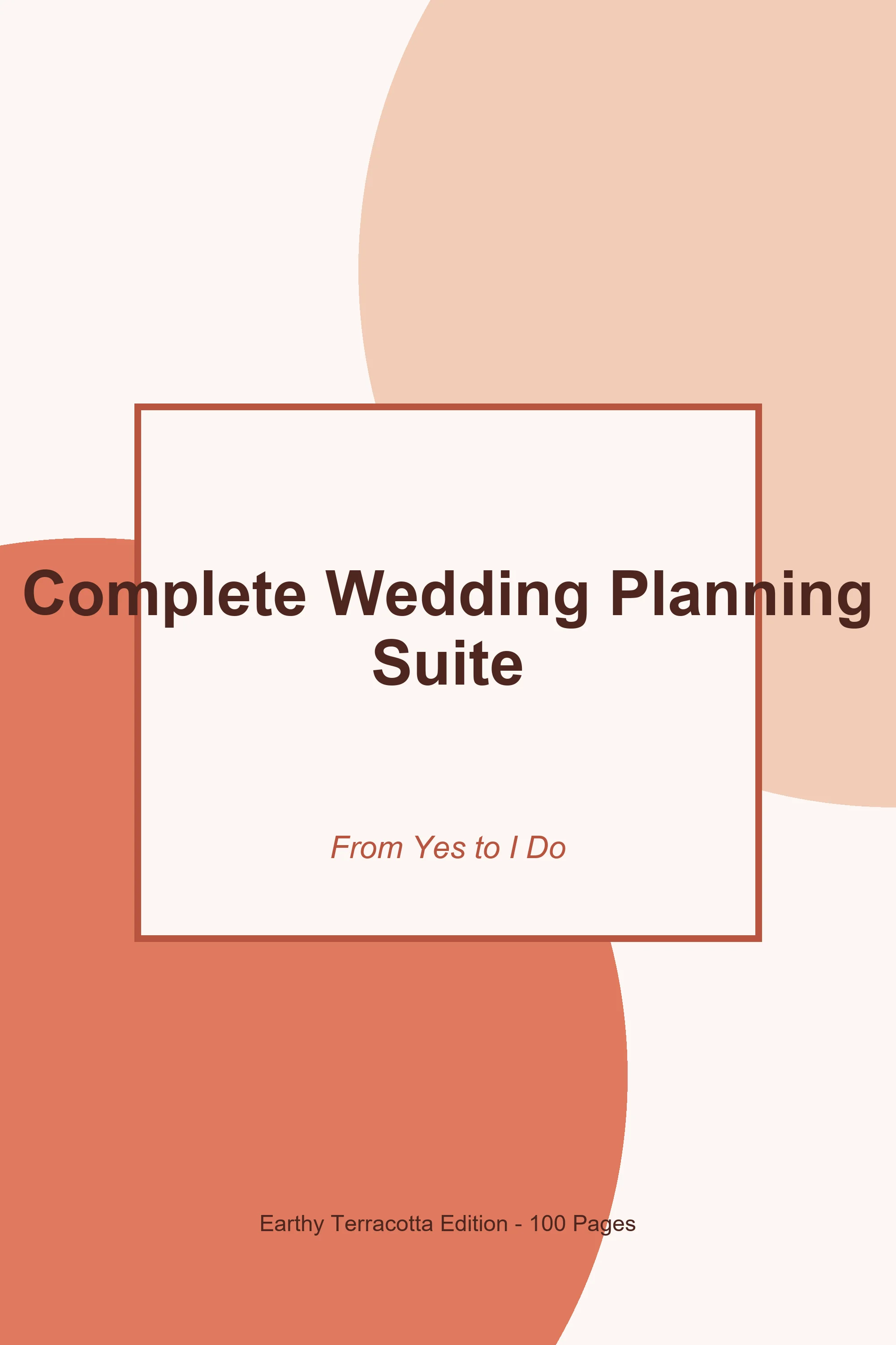 Complete Wedding Planning Suite – Earthy Terracotta