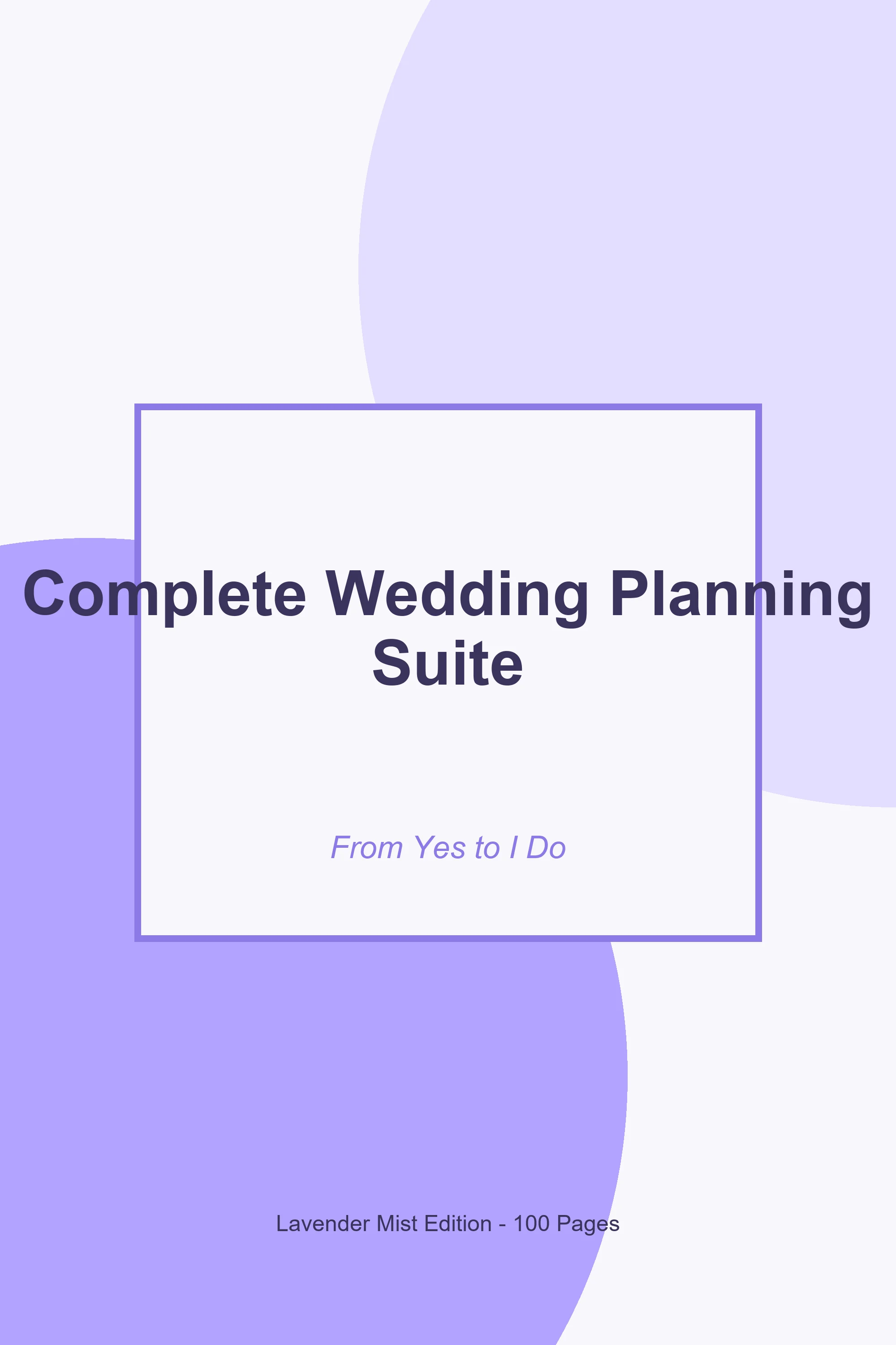 Complete Wedding Planning Suite – Lavender Mist