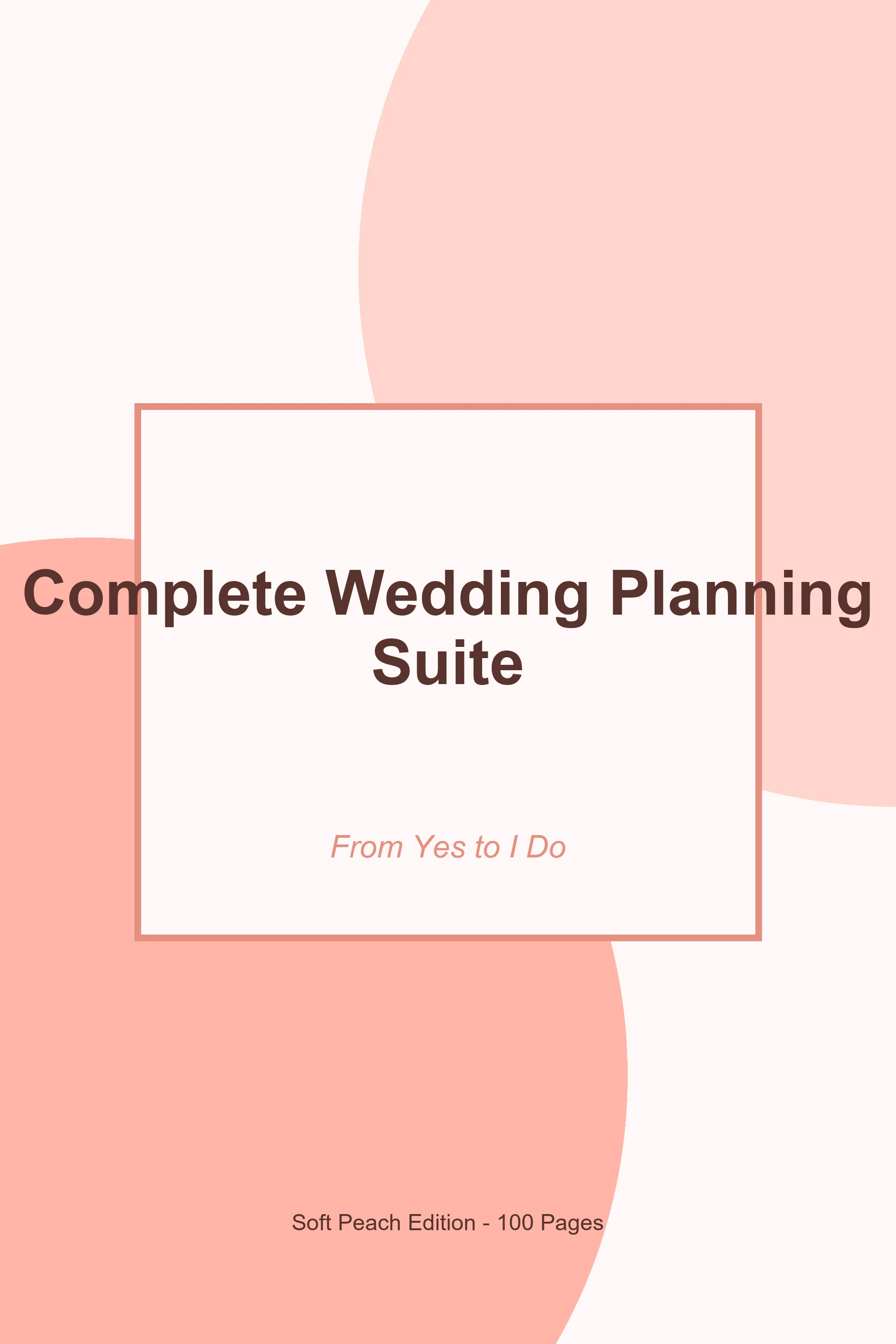 Complete Wedding Planning Suite – Soft Peach